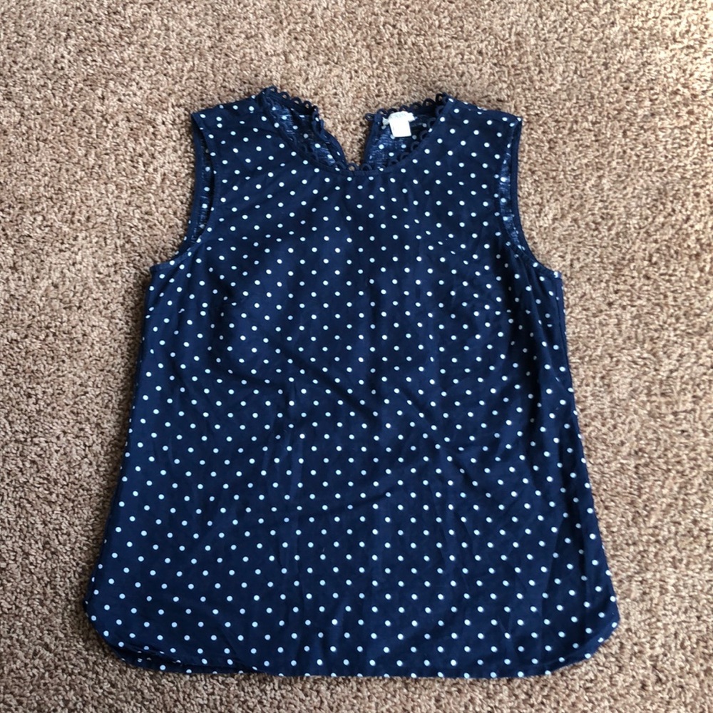 J crew polka dot tank